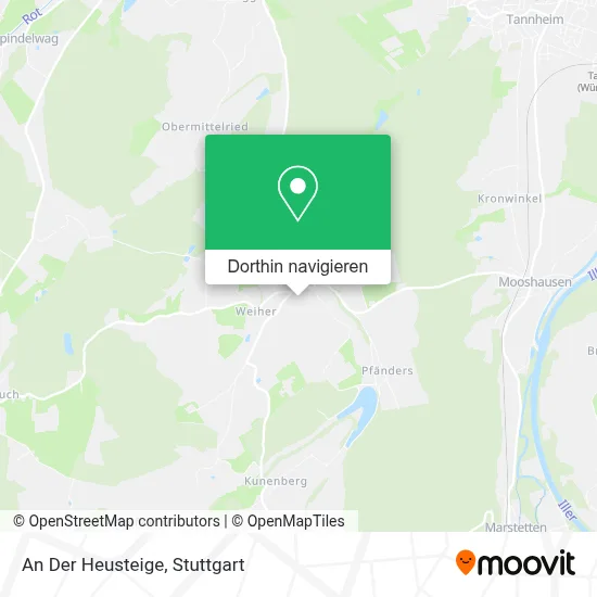 An Der Heusteige Karte