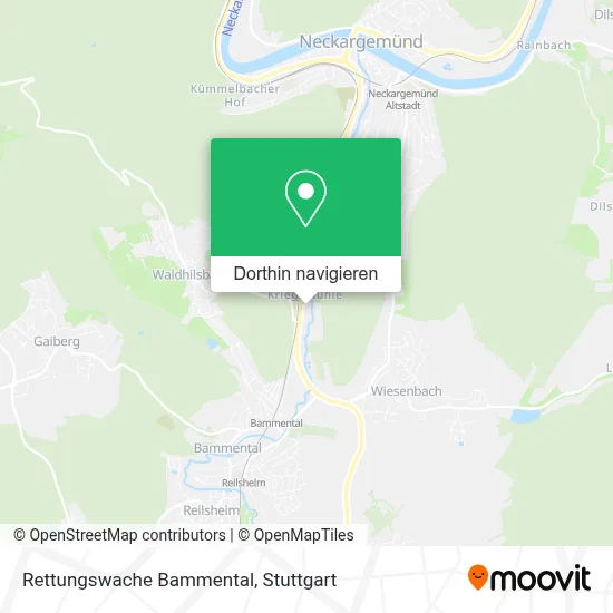 Rettungswache Bammental Karte