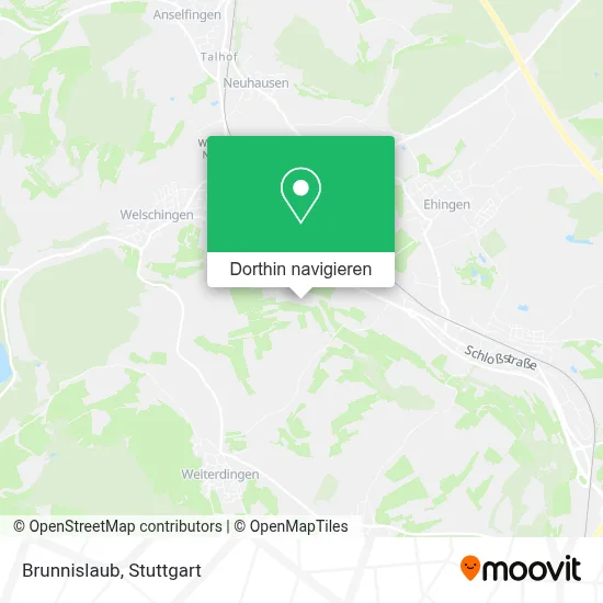 Brunnislaub Karte