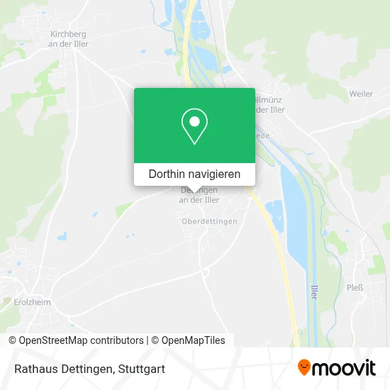 Rathaus Dettingen Karte