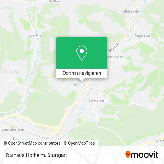 Rathaus Horheim Karte
