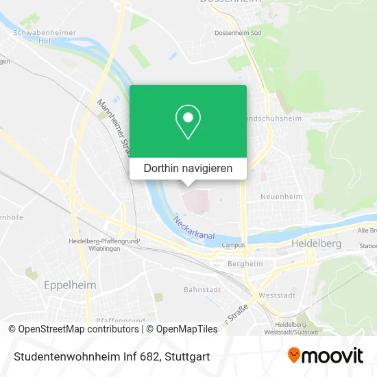 Studentenwohnheim Inf 682 Karte