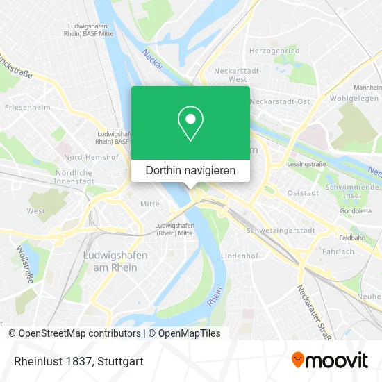 Rheinlust 1837 Karte