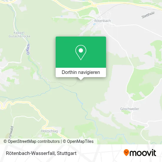 Rötenbach-Wasserfall Karte