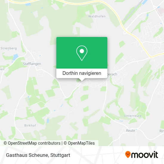 Gasthaus Scheune Karte