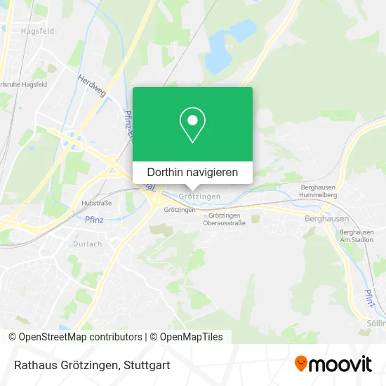 Rathaus Grötzingen Karte