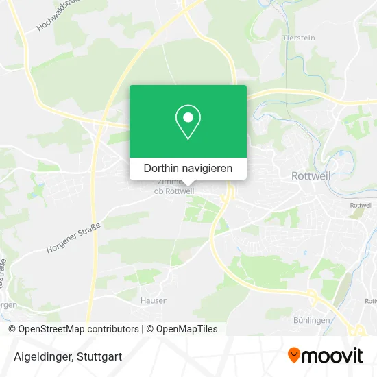 Aigeldinger Karte