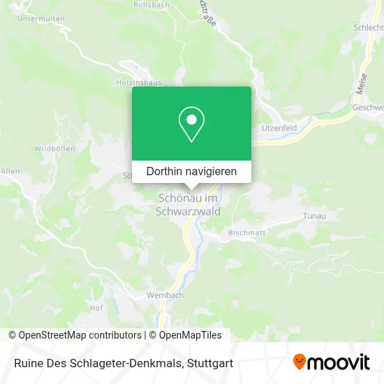 Ruine Des Schlageter-Denkmals Karte