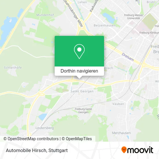 Automobile Hirsch Karte