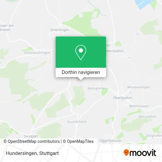 Hundersingen Karte