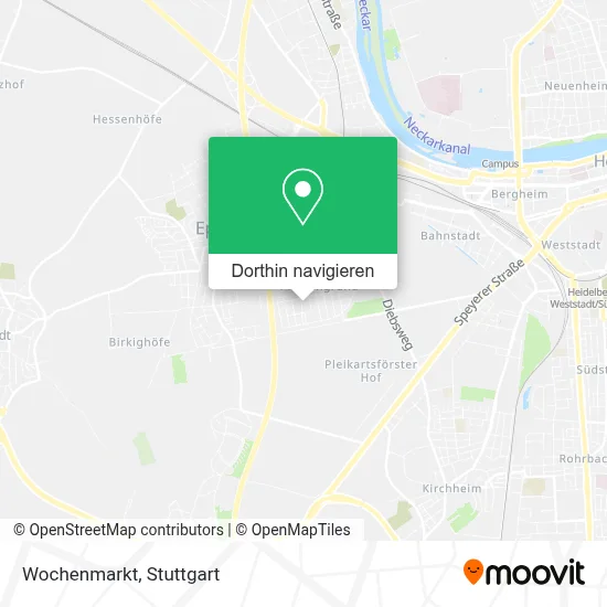 Wochenmarkt Karte
