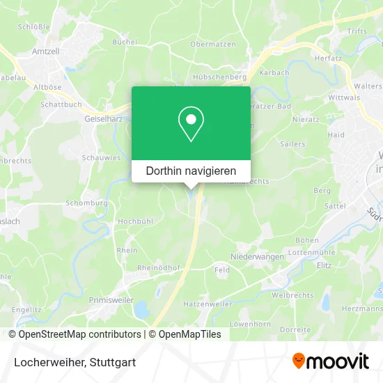 Locherweiher Karte