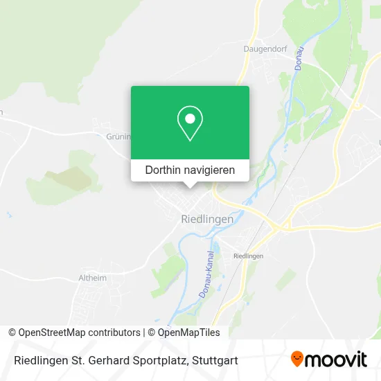 Riedlingen St. Gerhard Sportplatz Karte