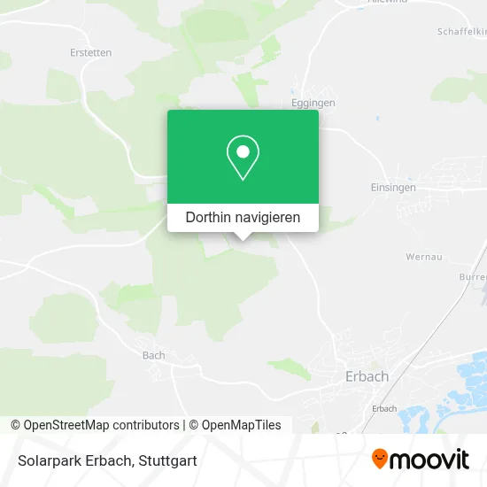 Solarpark Erbach Karte