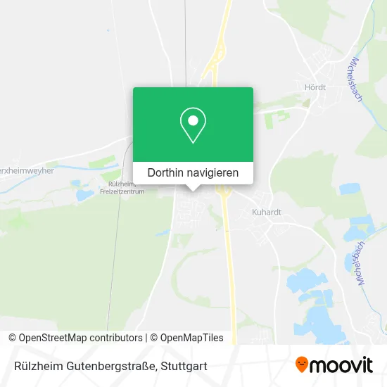 Rülzheim Gutenbergstraße Karte