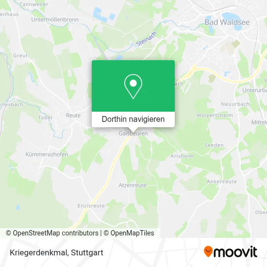Kriegerdenkmal Karte