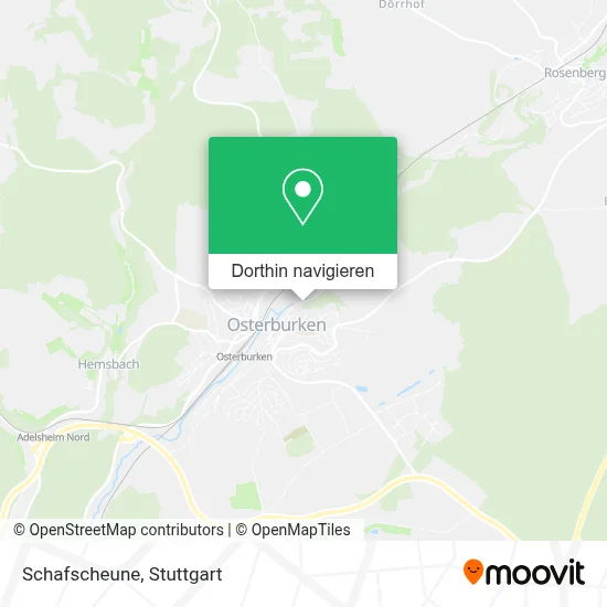 Schafscheune Karte