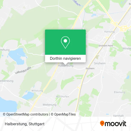 Halberstung Karte