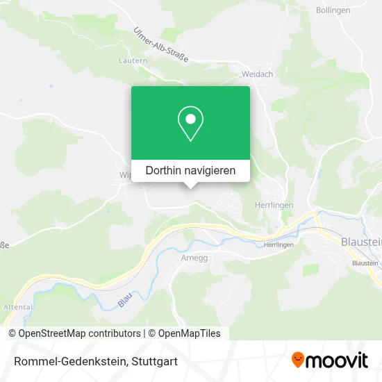 Rommel-Gedenkstein Karte
