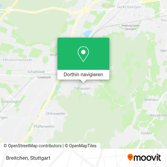 Breitchen Karte