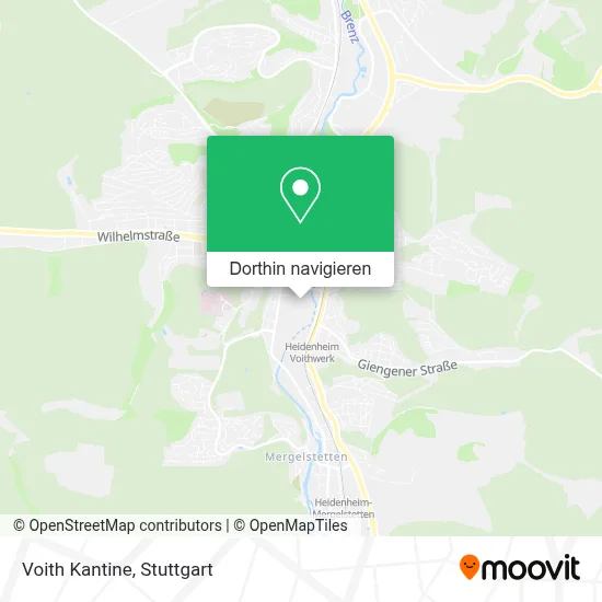 Voith Kantine Karte