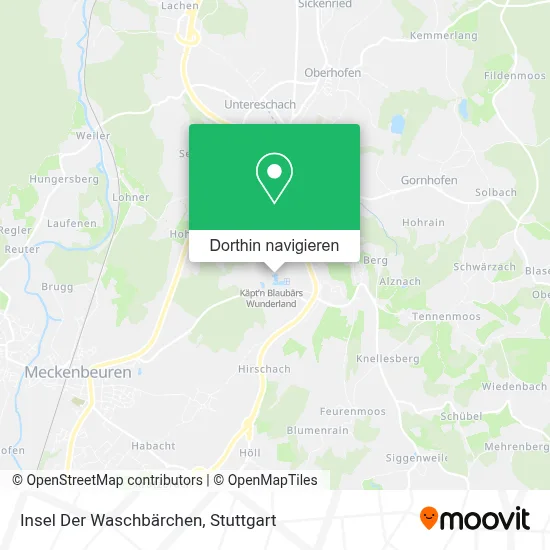 Insel Der Waschbärchen Karte