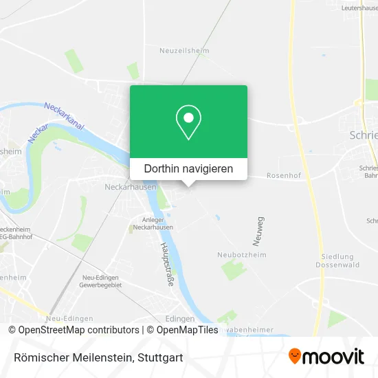 Römischer Meilenstein Karte