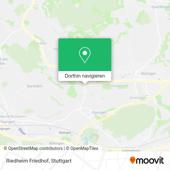 Riedheim Friedhof Karte