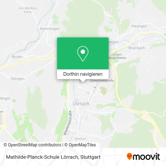 Mathilde-Planck-Schule Lörrach Karte