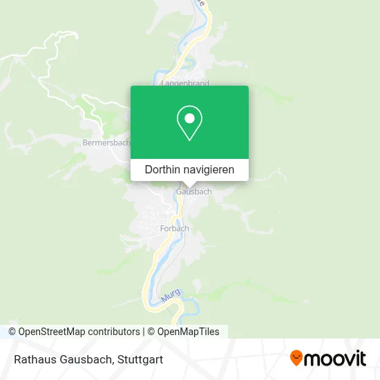 Rathaus Gausbach Karte