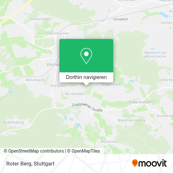 Roter Berg Karte