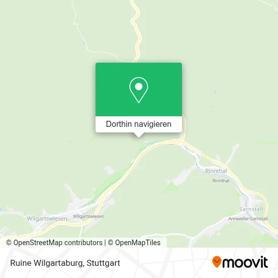 Ruine Wilgartaburg Karte