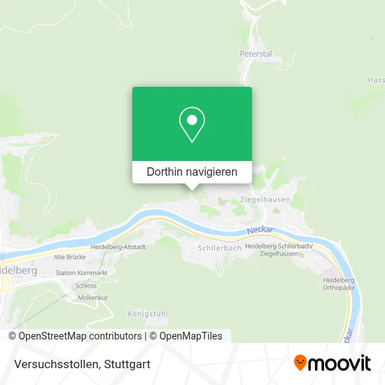 Versuchsstollen Karte