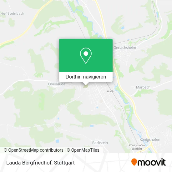 Lauda Bergfriedhof Karte
