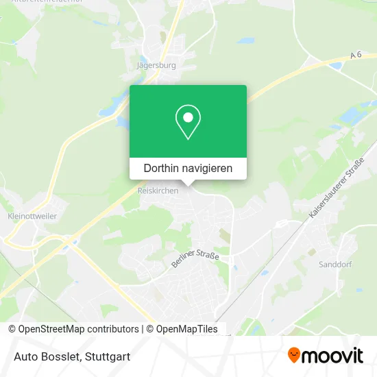 Auto Bosslet Karte