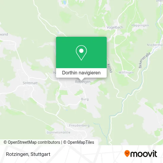 Rotzingen Karte