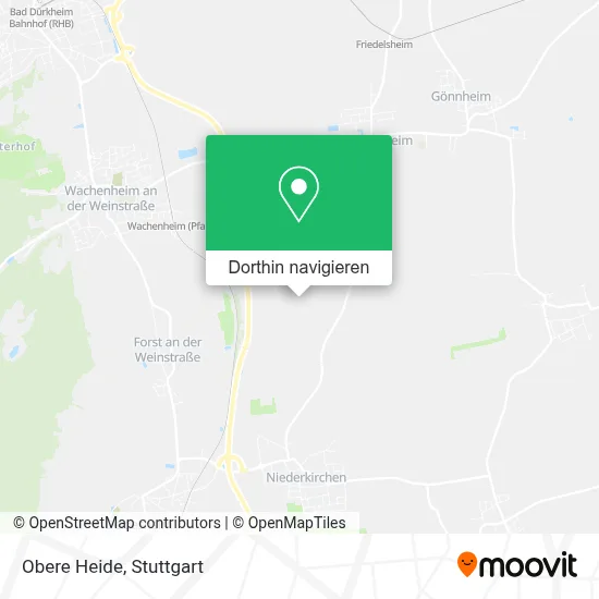 Obere Heide Karte