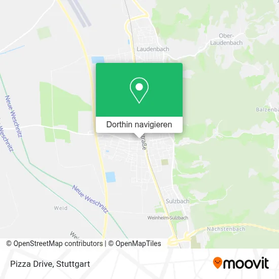 Pizza Drive Karte