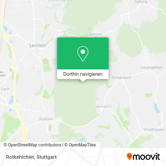 Rotkehlchen Karte