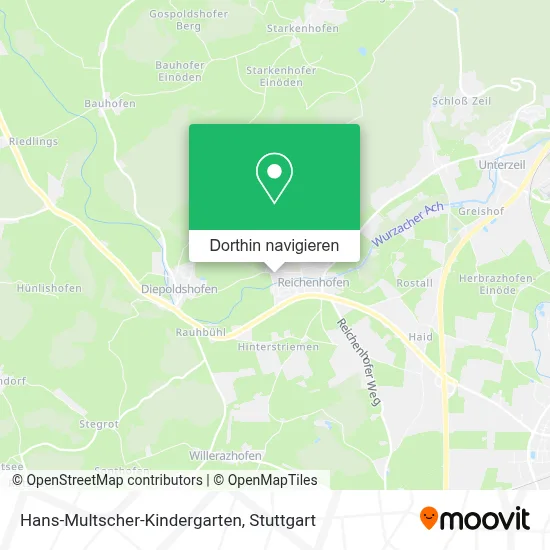 Hans-Multscher-Kindergarten Karte