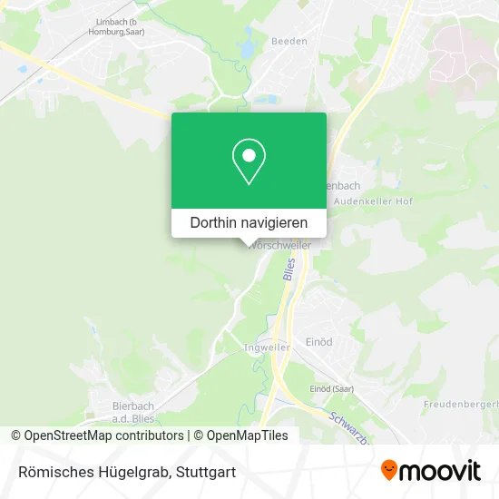 Römisches Hügelgrab Karte