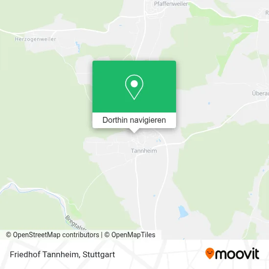 Friedhof Tannheim Karte