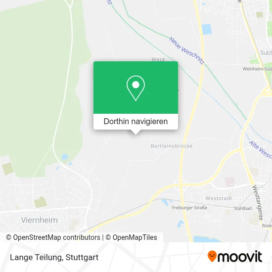 Lange Teilung Karte