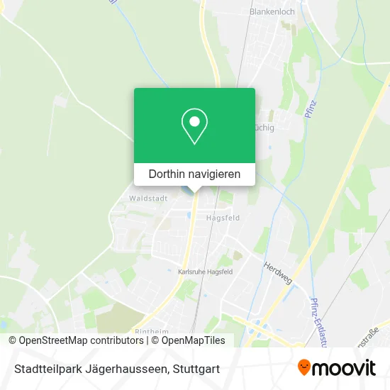 Stadtteilpark Jägerhausseen Karte