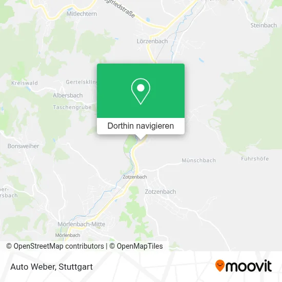Auto Weber Karte