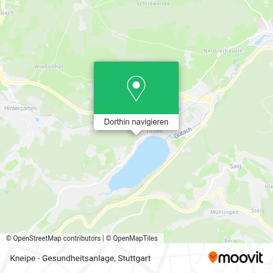 Kneipe - Gesundheitsanlage Karte