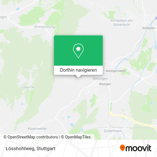Lösshohlweg Karte