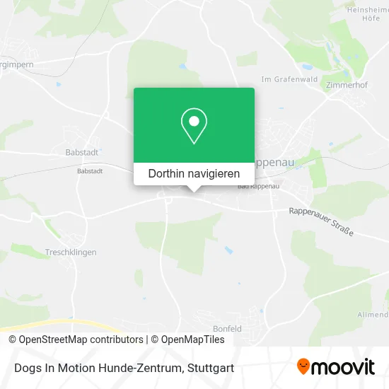 Dogs In Motion Hunde-Zentrum Karte