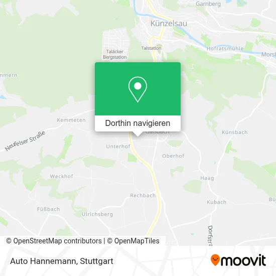 Auto Hannemann Karte