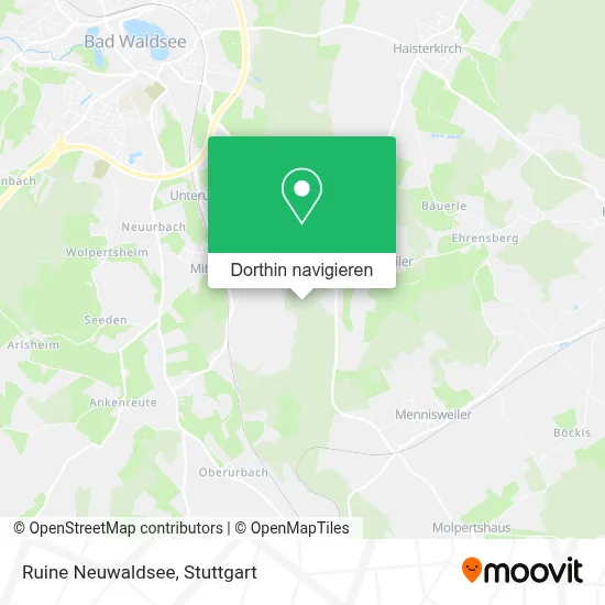 Ruine Neuwaldsee Karte